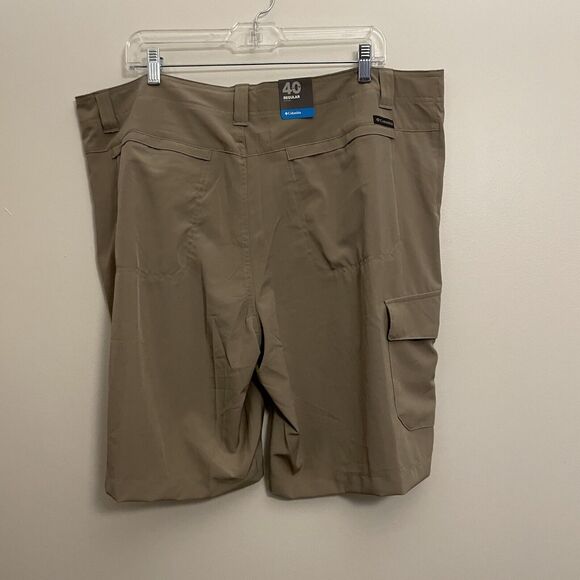 New Columbia Omni Shade Sun Protection Omni Wick Tan Shorts UPF 50 Sz 40 Cargo - Picture 11 of 12